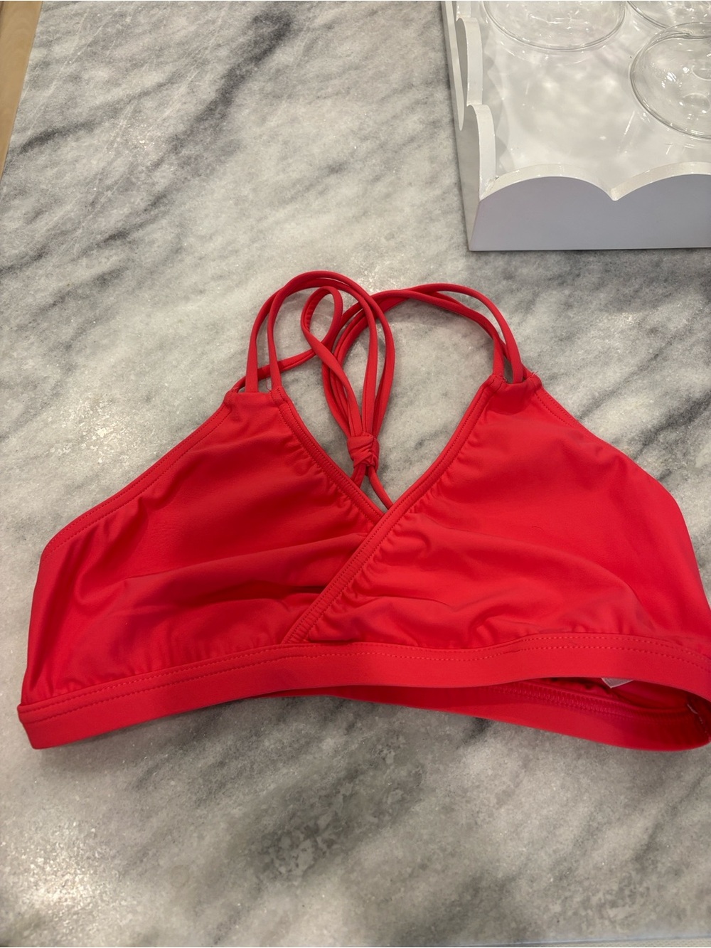 Capezio pink Strappy sports bra